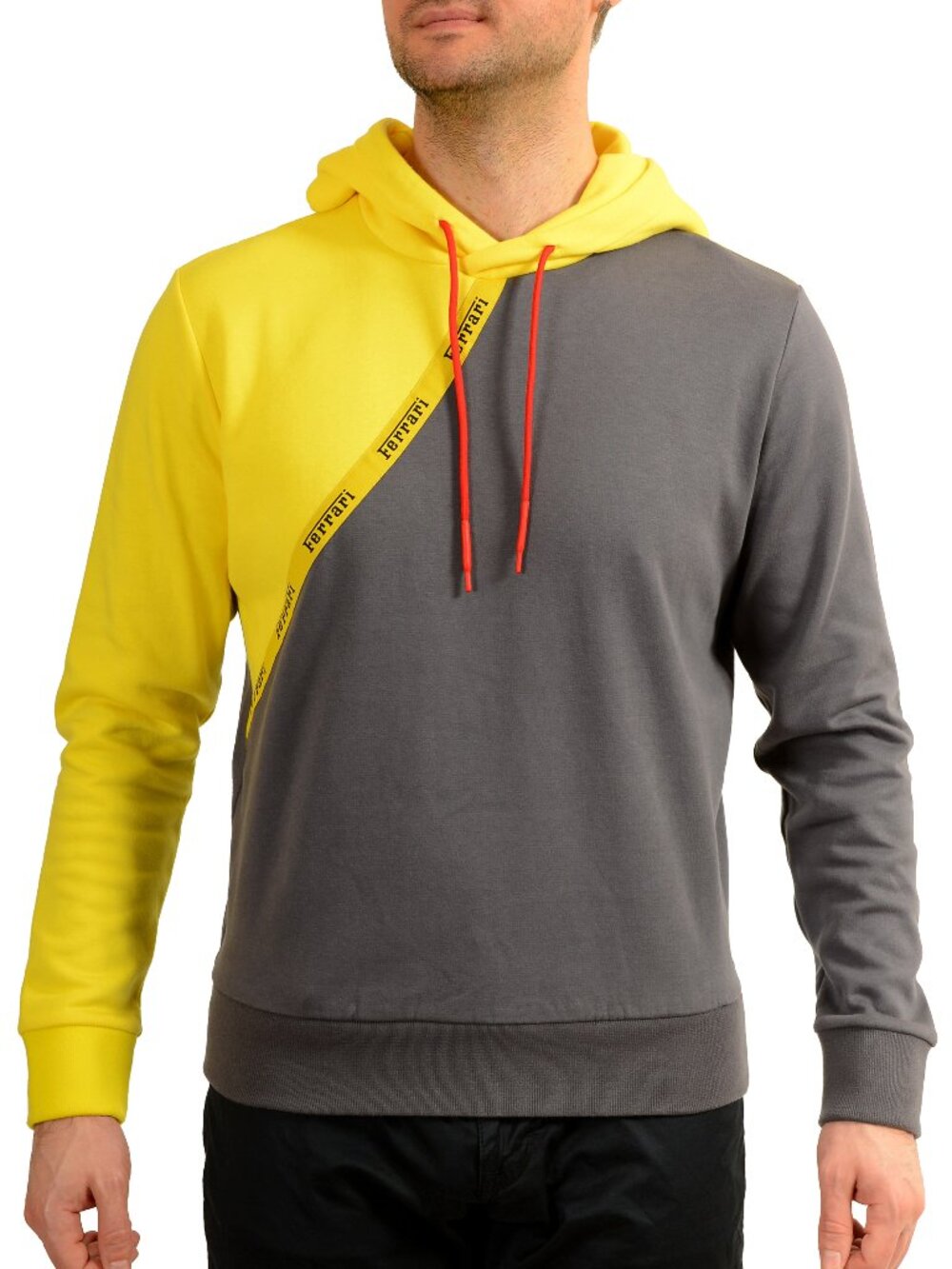 Scuderia Ferrari Men's Multi-Color Hooded Sweatshirt Hoodie US S IT 48